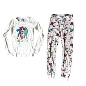 Hanna Andersson Justice League Long John Pajama Set Size 8